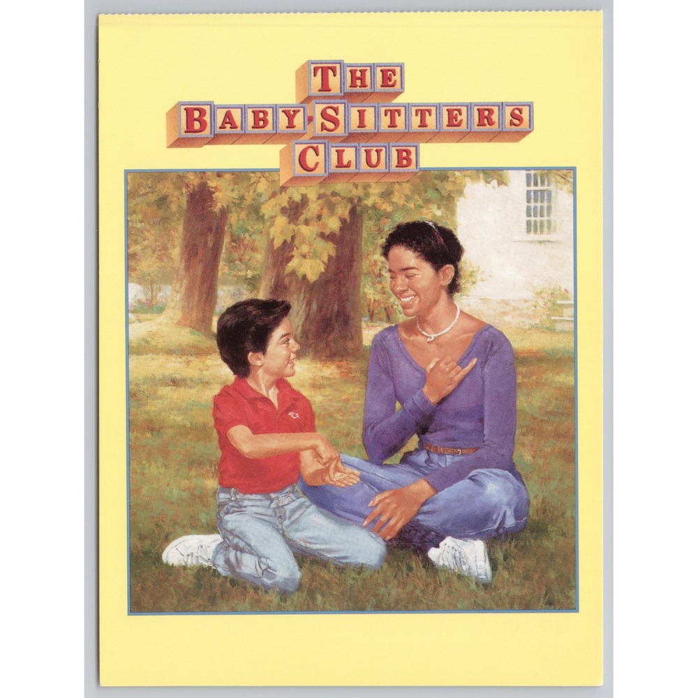 Vintage 1991 The Babysitters Club Postcard Jessi's Secret Language Scholastic 16